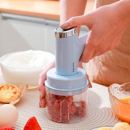 Batedeira Processador Mini Triturador Elétrico Verde - 3