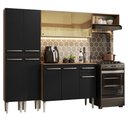 Ver imagem 3 de Armário de Cozinha Completa 229cm Rustic/Preto Emilly Madesa 09