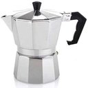 Ver imagem 1 de CAFETEIRA ITALIANA 3 XICARAS EXPRESSO MOKA LUXO PRATA ALUMINIO MANUAL PROFISSIONAL