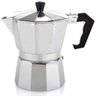 CAFETEIRA ITALIANA 3 XICARAS EXPRESSO MOKA LUXO PRATA ALUMINIO MANUAL PROFISSIONAL - 1