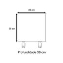 Ver imagem 4 de Baú Organizador de Brinquedos Mdf com Rodízios Plancasa:preto Tx