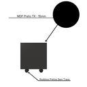 Ver imagem 5 de Baú Organizador de Brinquedos Mdf com Rodízios Plancasa:preto Tx
