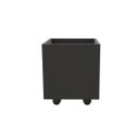Ver imagem 1 de Baú Organizador de Brinquedos Mdf com Rodízios Plancasa:preto Tx