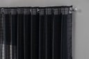 Ver imagem 2 de Cortina Voil Xadrez para Sala, Quarto e Cozinha 2,80 X 1,80 Preto