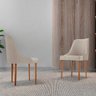 Conjunto com 2 Cadeiras Esmeralda em Madeira Maciça para Sala de Jantar Moderna Mobília - 2
