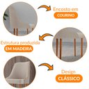 Ver imagem 5 de Conjunto com 2 Cadeiras Esmeralda em Madeira Maciça para Sala de Jantar Moderna Mobília