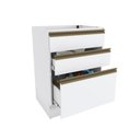 Ver imagem 3 de Balcão 3 Gavetas Kappesberg Celeste 100% Mdf Branco 60cm