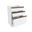 Ver imagem 5 de Balcão 3 Gavetas Kappesberg Celeste 100% Mdf Branco 60cm