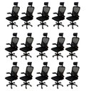 Ver imagem 1 de Kit 15 Cadeiras Escritório Presidente Tela Mesh Bogotá