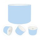 Ver imagem 6 de Cúpula Abajur e Luminária Cilíndrica Vivare Cp-7019 Ø40x30cm - Bocal Nacional Azul-bebê