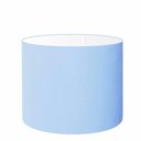 Ver imagem 5 de Cúpula Abajur e Luminária Cilíndrica Vivare Cp-7019 Ø40x30cm - Bocal Nacional Azul-bebê