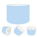 Ver imagem 1 de Cúpula Abajur e Luminária Cilíndrica Vivare Cp-7019 Ø40x30cm - Bocal Nacional Azul-bebê