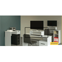 Ver imagem 4 de Aparador para monitor, apoio de mesa para monitor, prateleira mesa     Cor:Preto