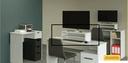 Ver imagem 4 de Aparador para monitor, apoio de mesa para monitor, prateleira mesa Cor:Preto