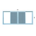 Ver imagem 4 de Janela Correr com Tela Mosquiteira 1,50x1,00m Vidro Temperado 6mm Fábrica do Alumínio