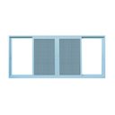 Ver imagem 3 de Janela Correr com Tela Mosquiteira 1,50x1,00m Vidro Temperado 6mm Fábrica do Alumínio