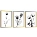 Ver imagem 1 de Quadro Decorativo Minimalista Abstrato Floral