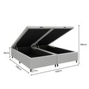Ver imagem 4 de Base Cama Box Baú Queen para Colchão 158x188cm Multimóveis Cr35238 Cinza