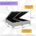 Ver imagem 3 de Base Cama Box Baú Queen para Colchão 158x188cm Multimóveis Cr35238 Cinza