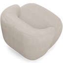 Ver imagem 7 de Kit 02 Poltronas Decorativa Orgânica Giratória para Sala Living Barolo L06 Linho Bege - Lyam Decor