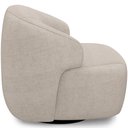Ver imagem 6 de Kit 02 Poltronas Decorativa Orgânica Giratória para Sala Living Barolo L06 Linho Bege - Lyam Decor