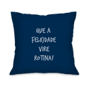 Ver imagem 2 de Kit com 4 Capas para Almofadas Decorativas que a Felicidade Vire Rotina