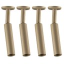 Ver imagem 1 de Kit 4 Spots Cilíndricos Luminária Sobrepor Dourado Iluminação Direcionável Alumínio G9 Neo