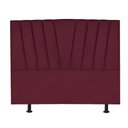 Ver imagem 2 de Cabeceira King Cama Box Estofada 195 Cm Emma Suede Bordô