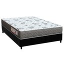 Ver imagem 1 de Conjunto Box Casal: Colchão Espuma Orthoflex D33 Comfortpedic Black + Base Crc Suede Black (138x188