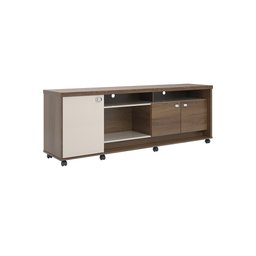 Rack para Tv até 75 Polegadas Dallas com 3 Portas e Rodízios Lukaliam - 2