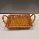 Ver imagem 2 de Cesto Organizador de Plástico Natural 4x19x19cm Multiuso Roupas Decoração Sala