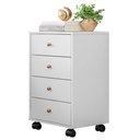 Ver imagem 3 de Mesa De Cabeceira 4 Gavetas Presence D02 Branco