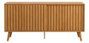 Ver imagem 2 de Aparador Trancoso Madeira Ripado 2 Portas 160cm Cantinho Cafe Hall Entrada MDF Sala Jantar