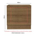 Ver imagem 2 de Balcão para Forno de Embutir 80 X 60 Cm sem Tampo Rustic Glamy, Stella Madesa