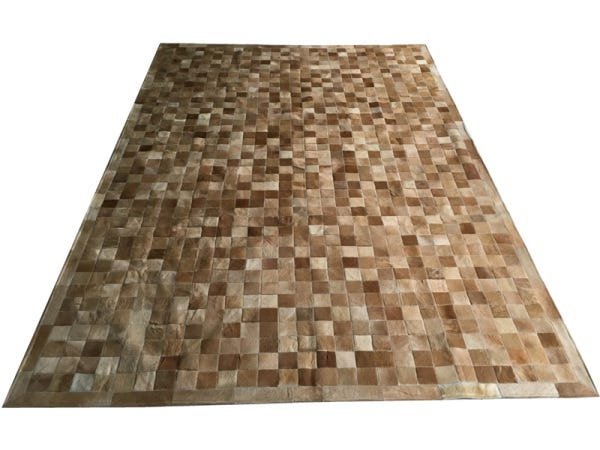 Tapete de Couro Bege 2,00x3,00 com Bordas