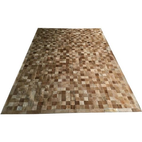 Tapete de Couro Bege 2,00x3,00 com Bordas