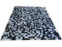 Ver imagem 1 de Tapete de Couro Preto e Branco Malhado 2,00x3,00 com Bordas