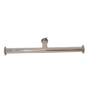 Porta Papel Higiênico de Parede Duplo para Banheiro 27cm Linha Tessália Inox Polido