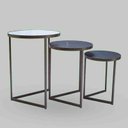 Ver imagem 1 de Mesa Lateral Meramack G Preto Fosco/fresno Negro Casa Cristallo