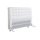 Ver imagem 1 de Cabeceira Cama Box Estofada Casal Casal Dama Courano Branco - Simbal