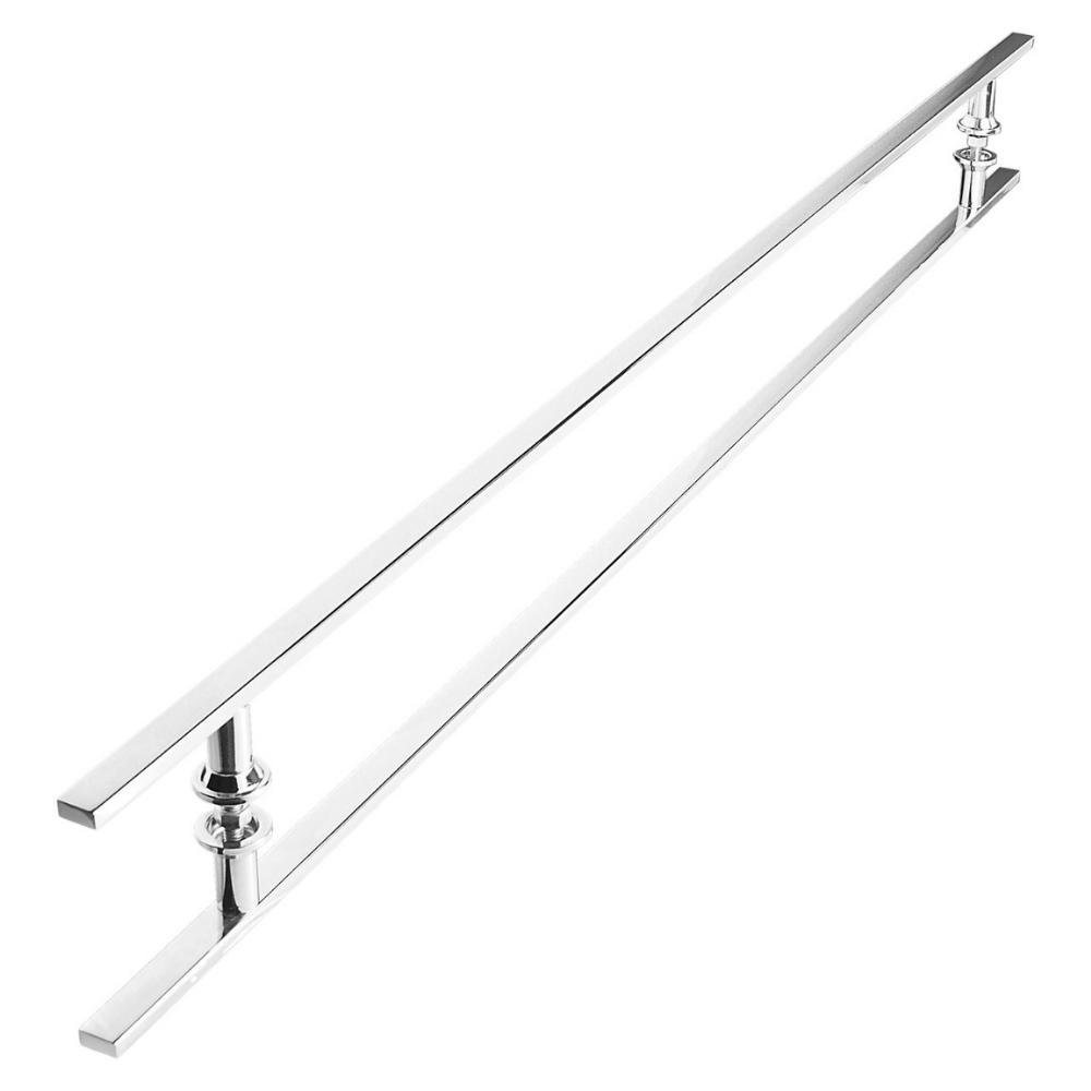 Puxador Inox para Porta de Correr Vidro Madeira 180 Cm M.s - 7