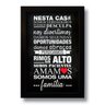 Quadro Decorativo Frase Somos Uma Família 33x43 cm - 1