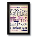 Ver imagem 1 de Quadro Decorativo Frase Motivacional As Pessoas 33x43 cm