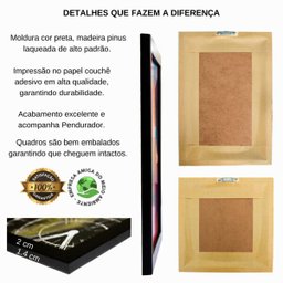 Quadro Decorativo Frase Regras da Casa 33x43 cm - 2