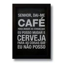 Ver imagem 1 de Quadro Decorativo Frase Café e Cerveja 33x43 cm