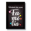 Ver imagem 1 de Quadro Decorativo Frase Família Para Sala Quarto 33x43 cm