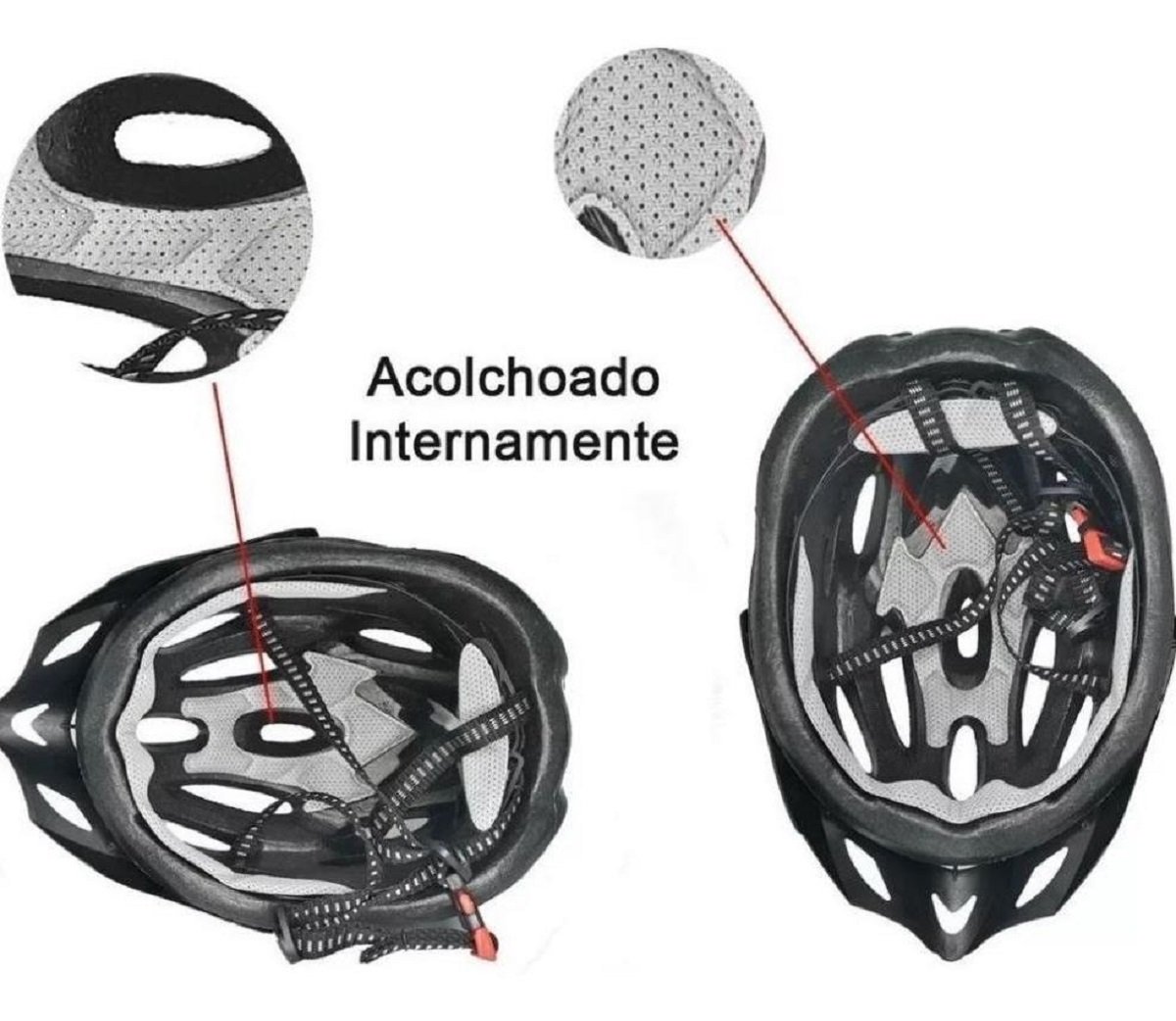 Capacete Segurança Bike Suporte Celular Luz de Led - 2