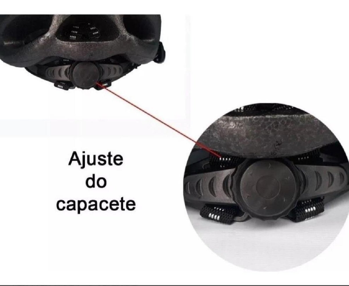 Capacete Segurança Bike Suporte Celular Luz de Led - 3