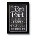 Ver imagem 1 de Quadro Decorativo Frase Bebidas Beer Point Vintage 33x43 cm