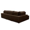 Ver imagem 3 de Sofá de Canto Retrátil e Reclinável com Molas LE 3,00x2,00m Viviane Suede Preto Madelina Decor